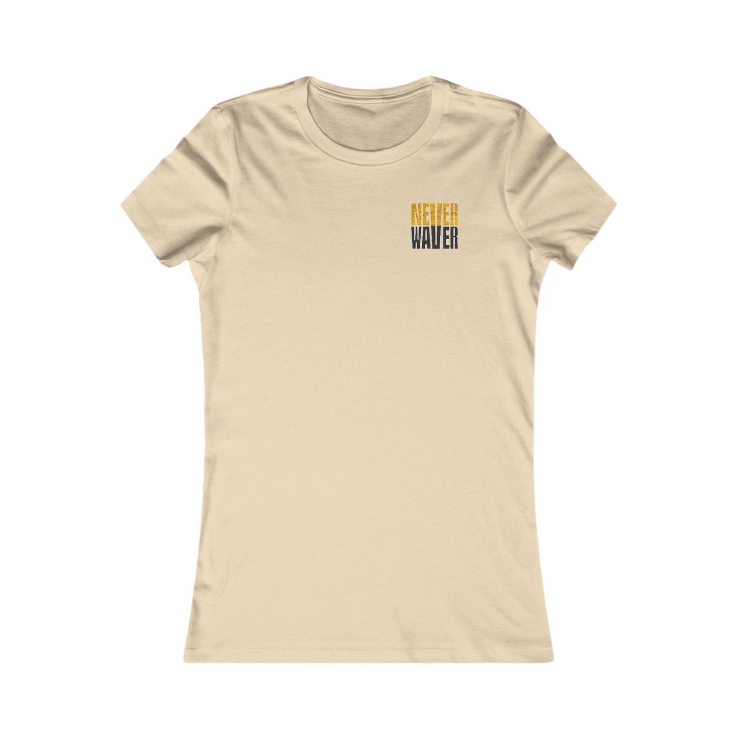 Pittsburgh Never Waver With Leopard Football Women's Favorite Tee - Never Waver