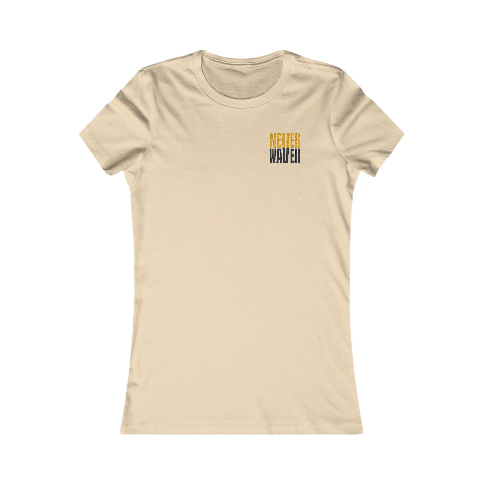 Pittsburgh Never Waver With Leopard Football Women's Favorite Tee - Never Waver
