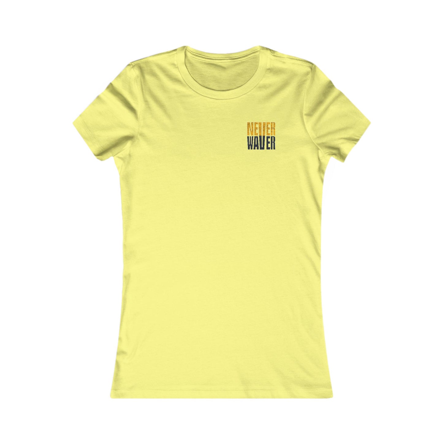 Pittsburgh Never Waver With Leopard Football Women's Favorite Tee - Never Waver