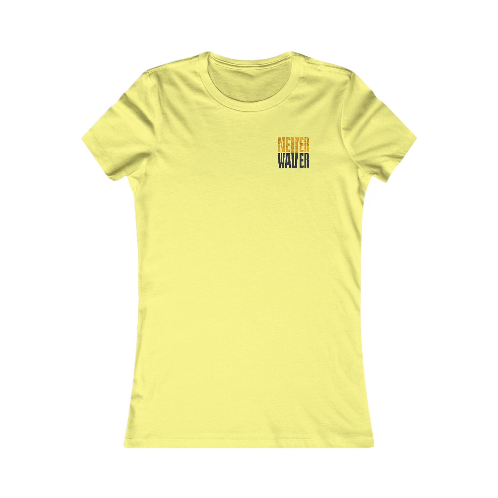 Pittsburgh Never Waver With Leopard Football Women's Favorite Tee - Never Waver