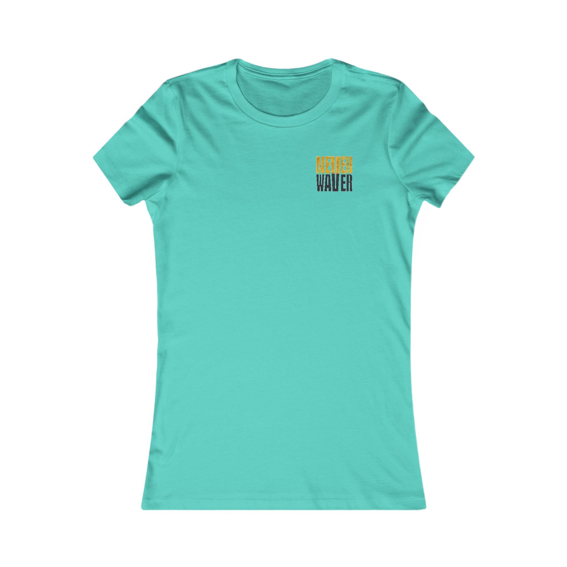 Pittsburgh Never Waver With Leopard Football Women's Favorite Tee - Never Waver