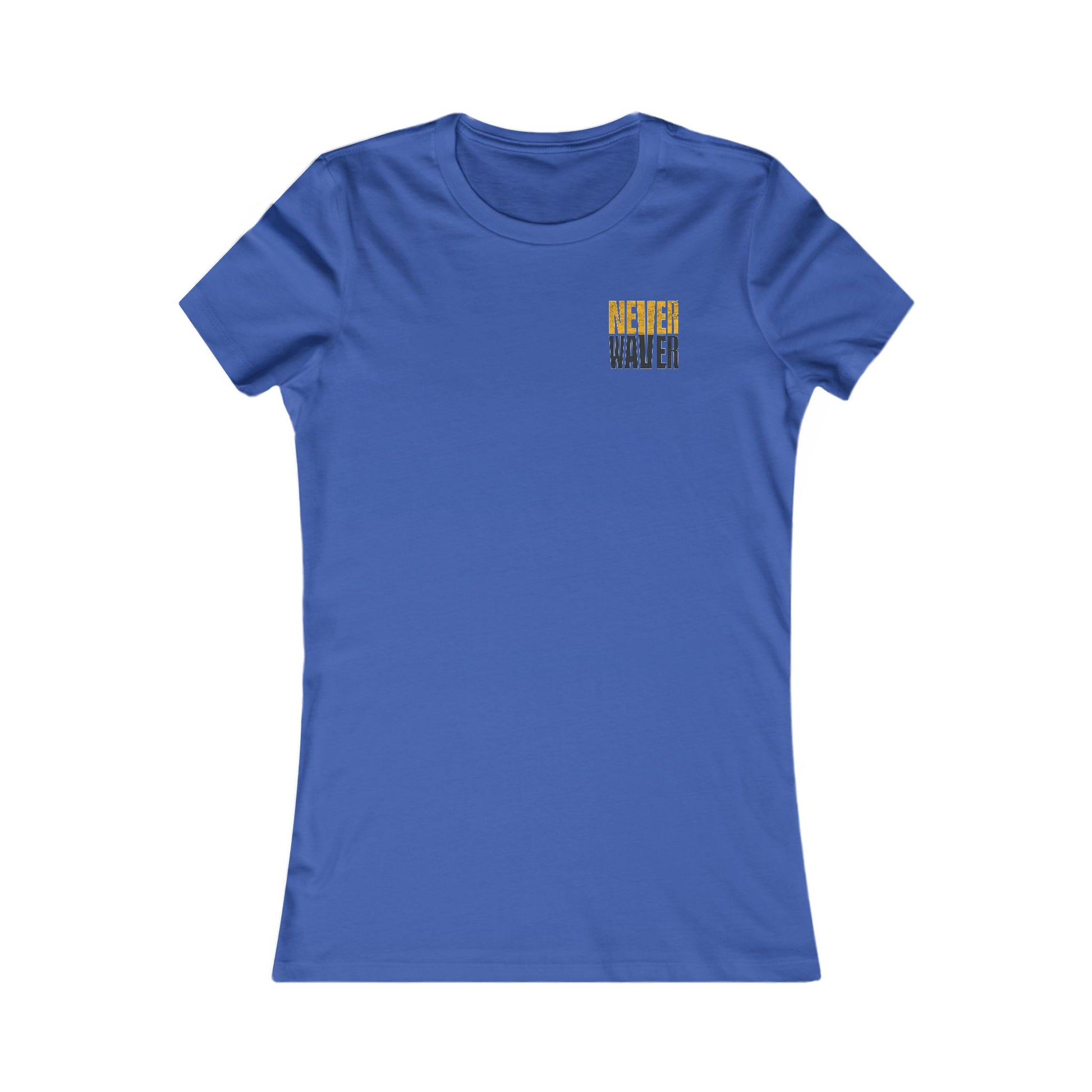 Pittsburgh Never Waver With Leopard Football Women's Favorite Tee - Never Waver