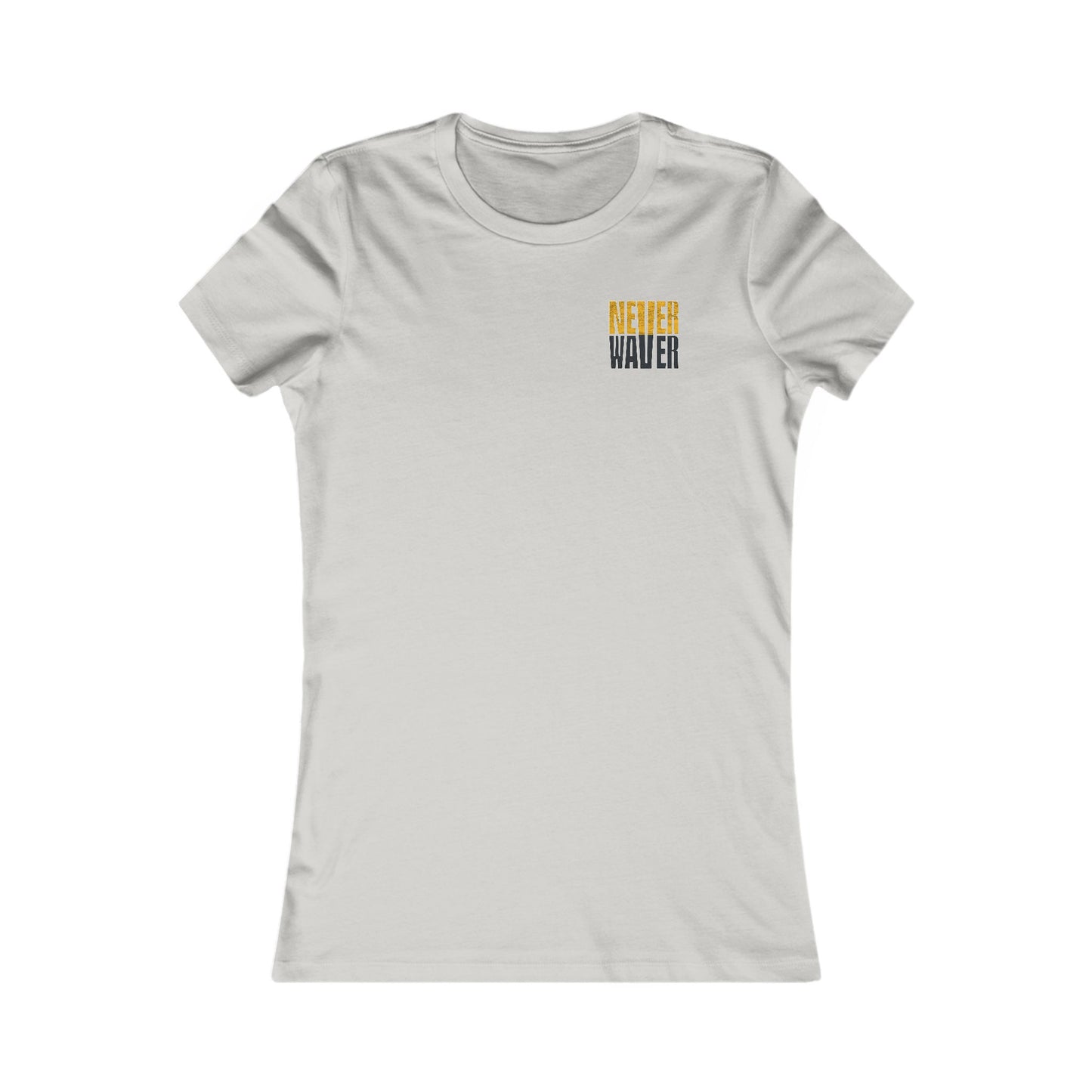 Pittsburgh Never Waver With Leopard Football Women's Favorite Tee - Never Waver