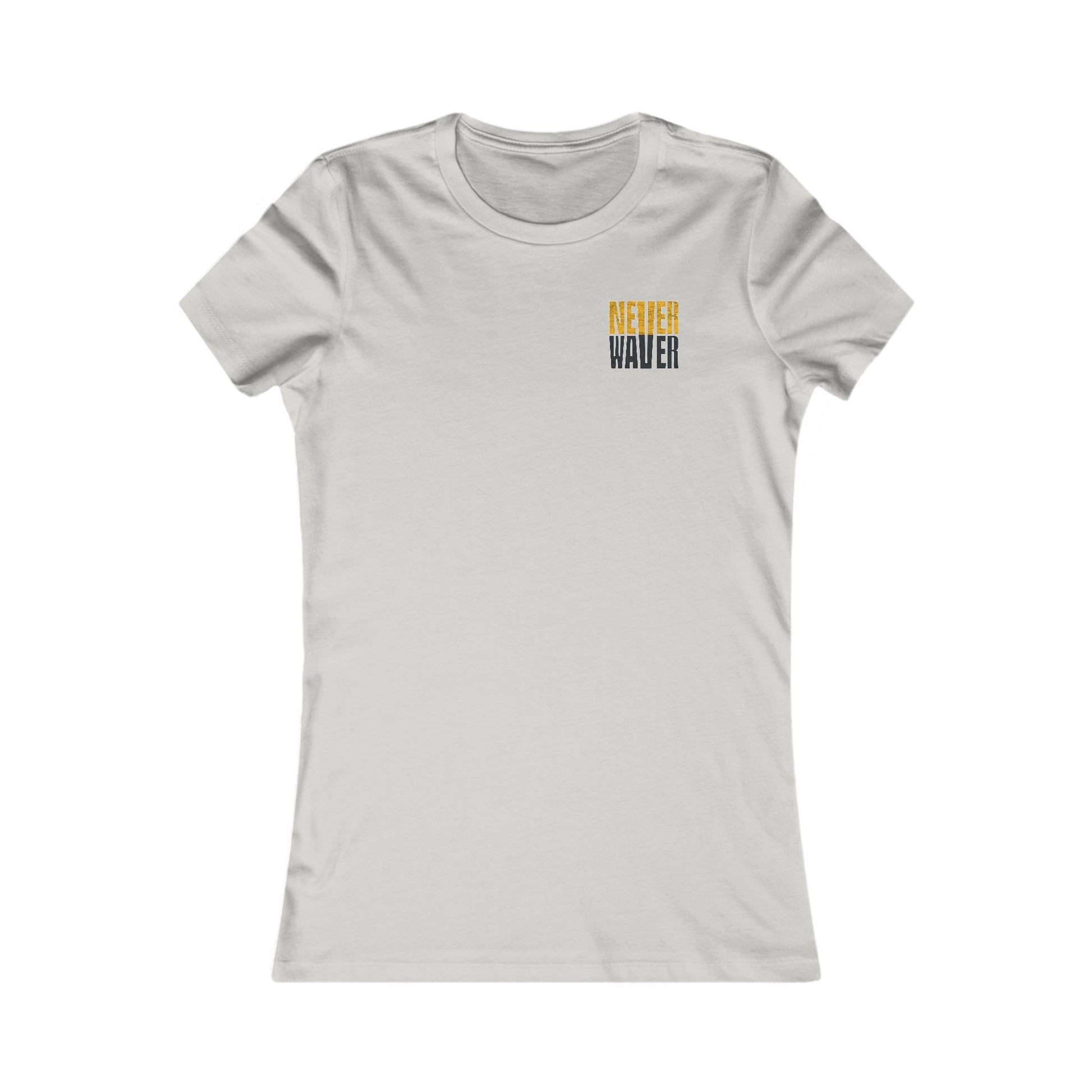 Pittsburgh Never Waver With Leopard Football Women's Favorite Tee - Never Waver