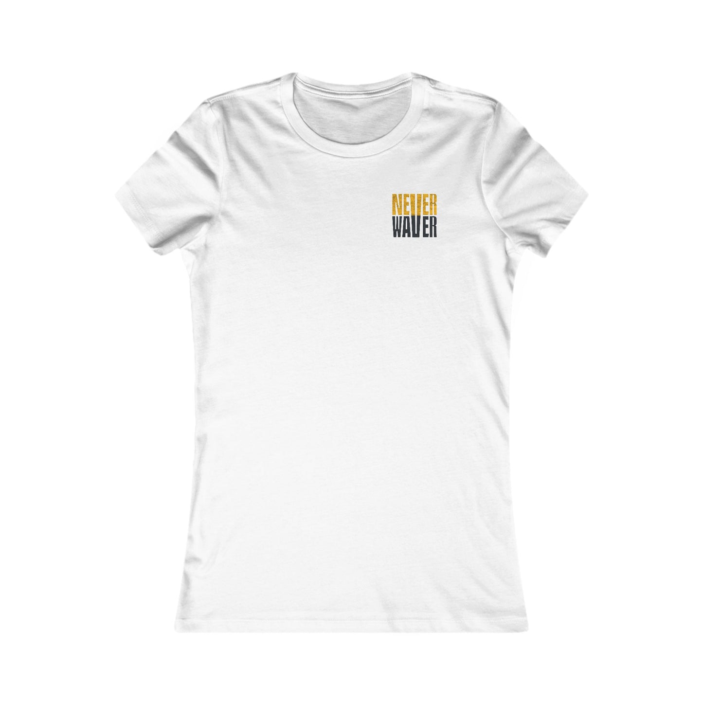 Pittsburgh Never Waver With Leopard Football Women's Favorite Tee - Never Waver