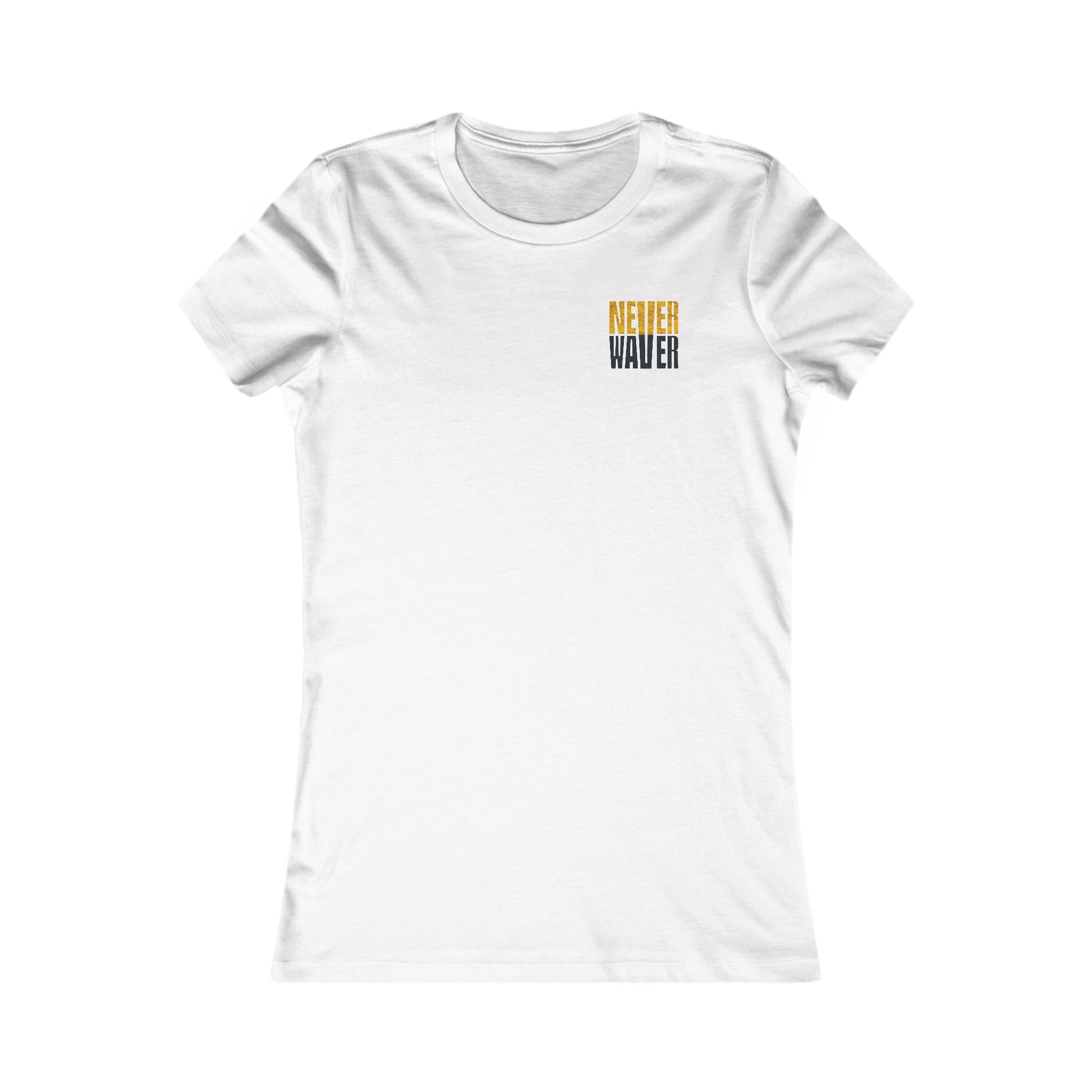 Pittsburgh Never Waver With Leopard Football Women's Favorite Tee - Never Waver