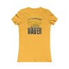 Pittsburgh Never Waver With Leopard Football Women's Favorite Tee - Never Waver