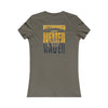Pittsburgh Never Waver With Leopard Football Women's Favorite Tee - Never Waver
