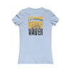 Pittsburgh Never Waver With Leopard Football Women's Favorite Tee - Never Waver