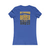 Pittsburgh Never Waver With Leopard Football Women's Favorite Tee - Never Waver