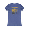 Pittsburgh Never Waver With Leopard Football Women's Favorite Tee - Never Waver