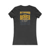 Pittsburgh Never Waver With Leopard Football Women's Favorite Tee - Never Waver