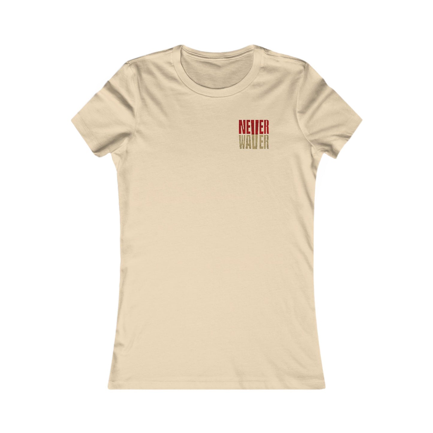 San Francisco Fans Never Waver With Leopard Football Women's Favorite Tee - Never Waver