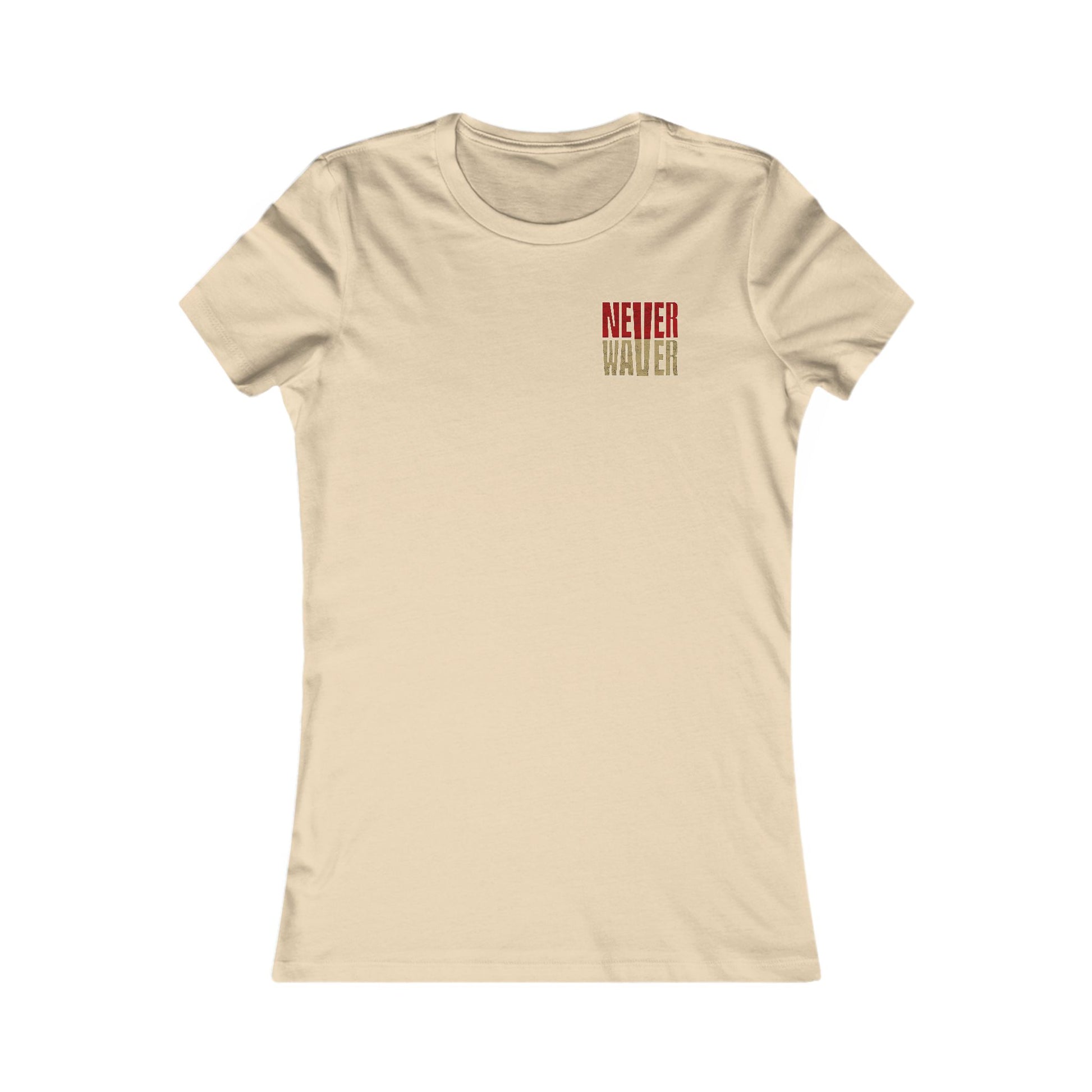 San Francisco Fans Never Waver With Leopard Football Women's Favorite Tee - Never Waver