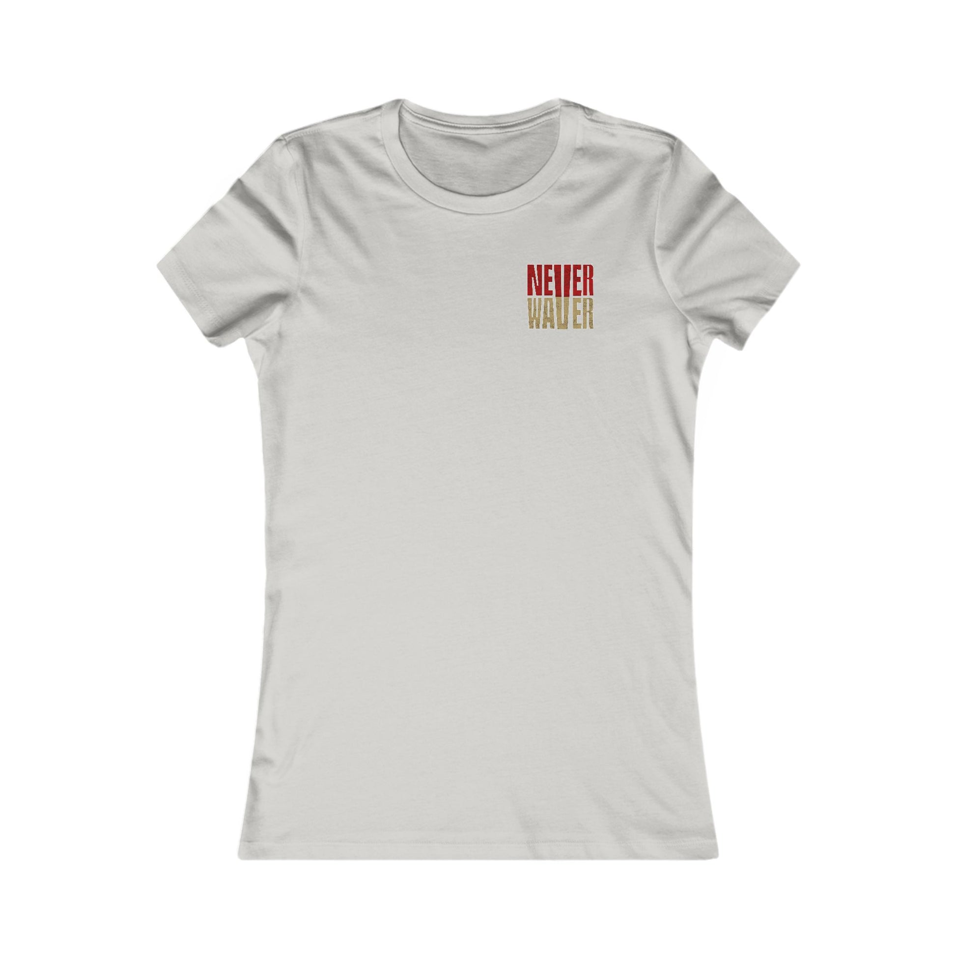 San Francisco Fans Never Waver With Leopard Football Women's Favorite Tee - Never Waver
