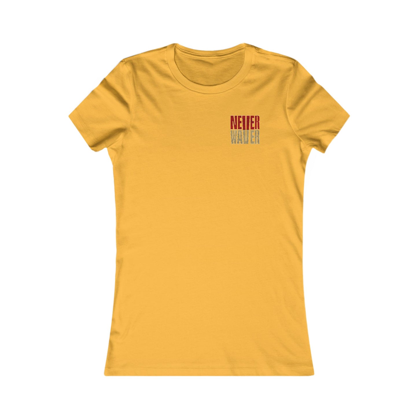 San Francisco Fans Never Waver With Leopard Football Women's Favorite Tee - Never Waver