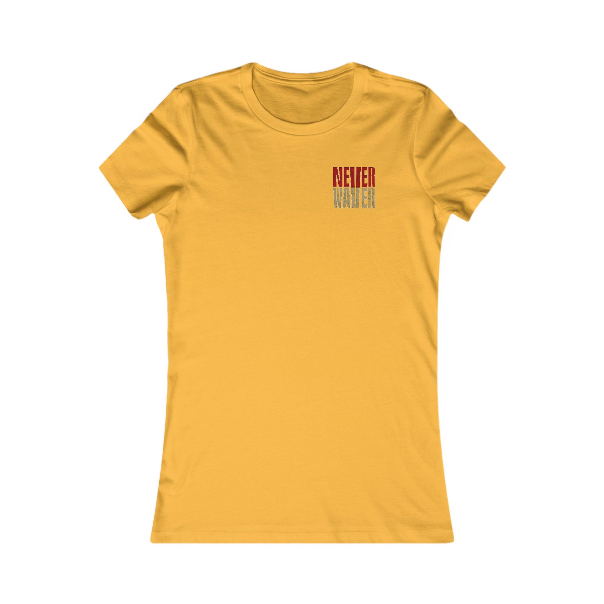 San Francisco Fans Never Waver With Leopard Football Women's Favorite Tee - Never Waver