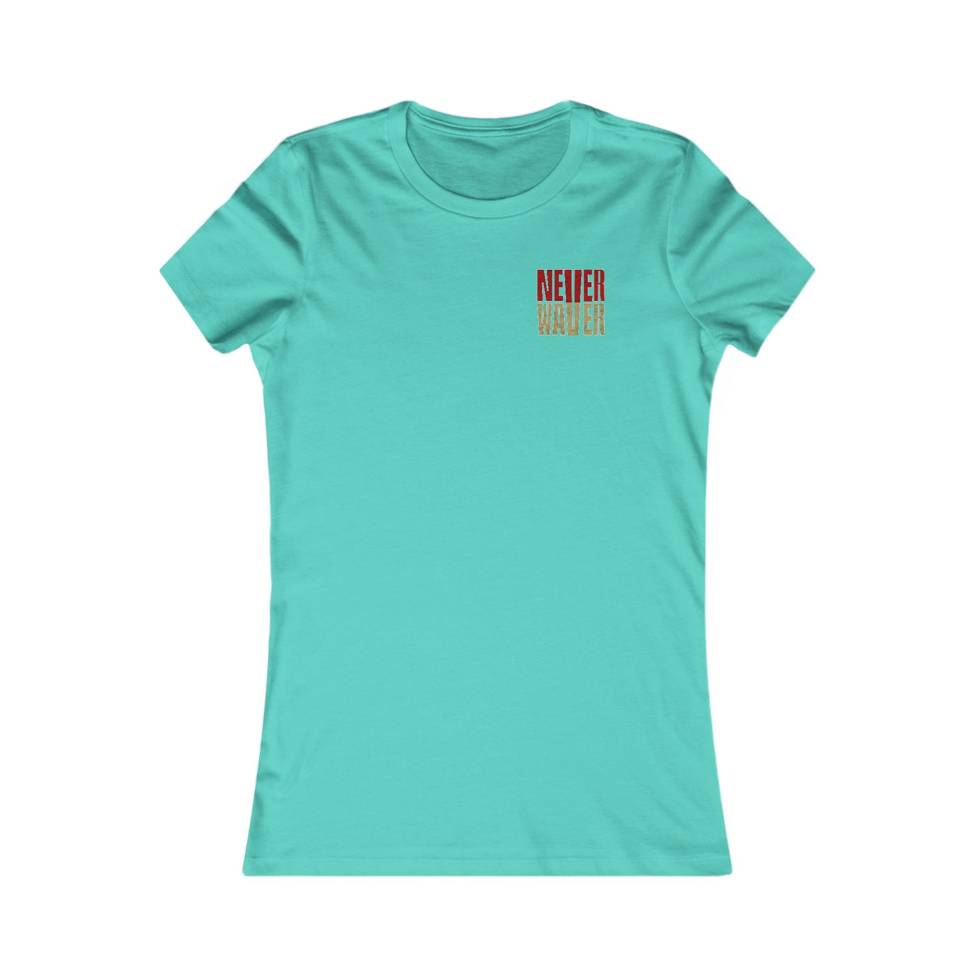 San Francisco Fans Never Waver With Leopard Football Women's Favorite Tee - Never Waver