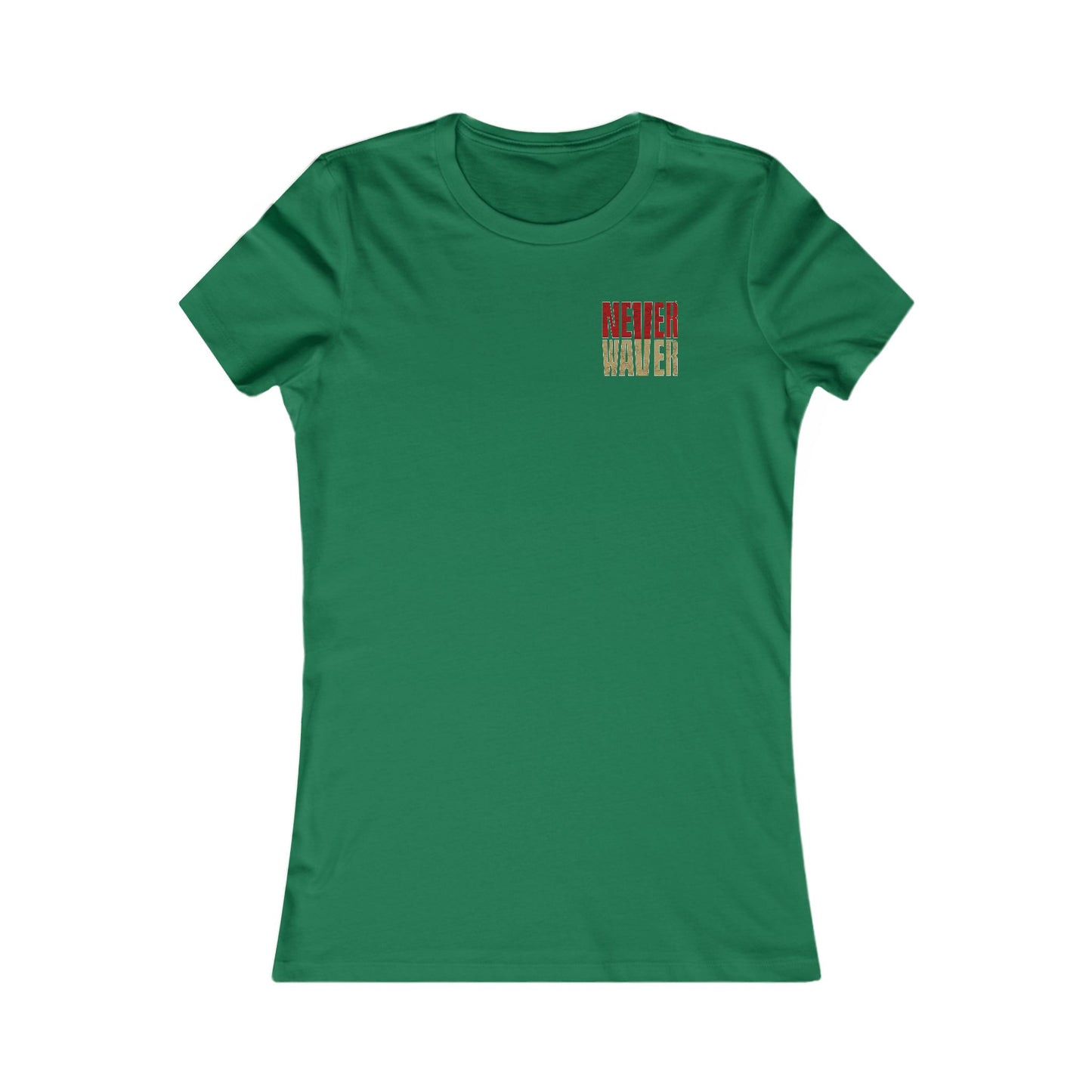 San Francisco Fans Never Waver With Leopard Football Women's Favorite Tee - Never Waver