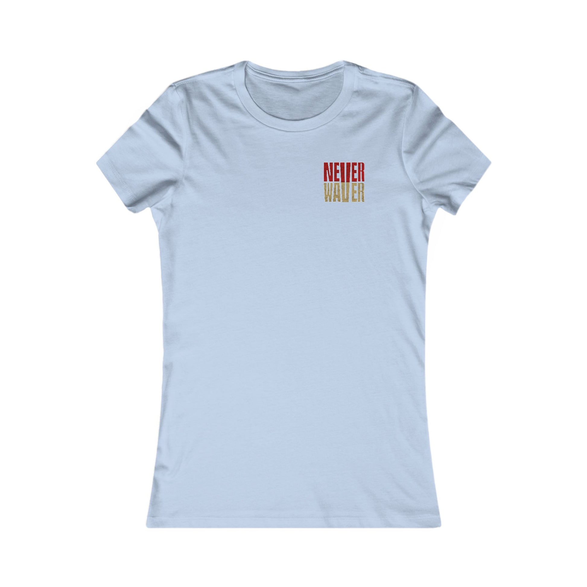 San Francisco Fans Never Waver With Leopard Football Women's Favorite Tee - Never Waver