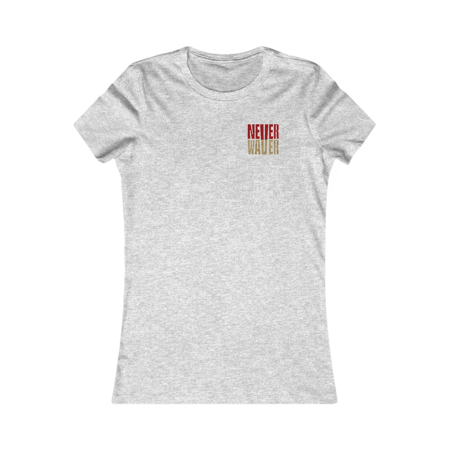 San Francisco Fans Never Waver With Leopard Football Women's Favorite Tee - Never Waver