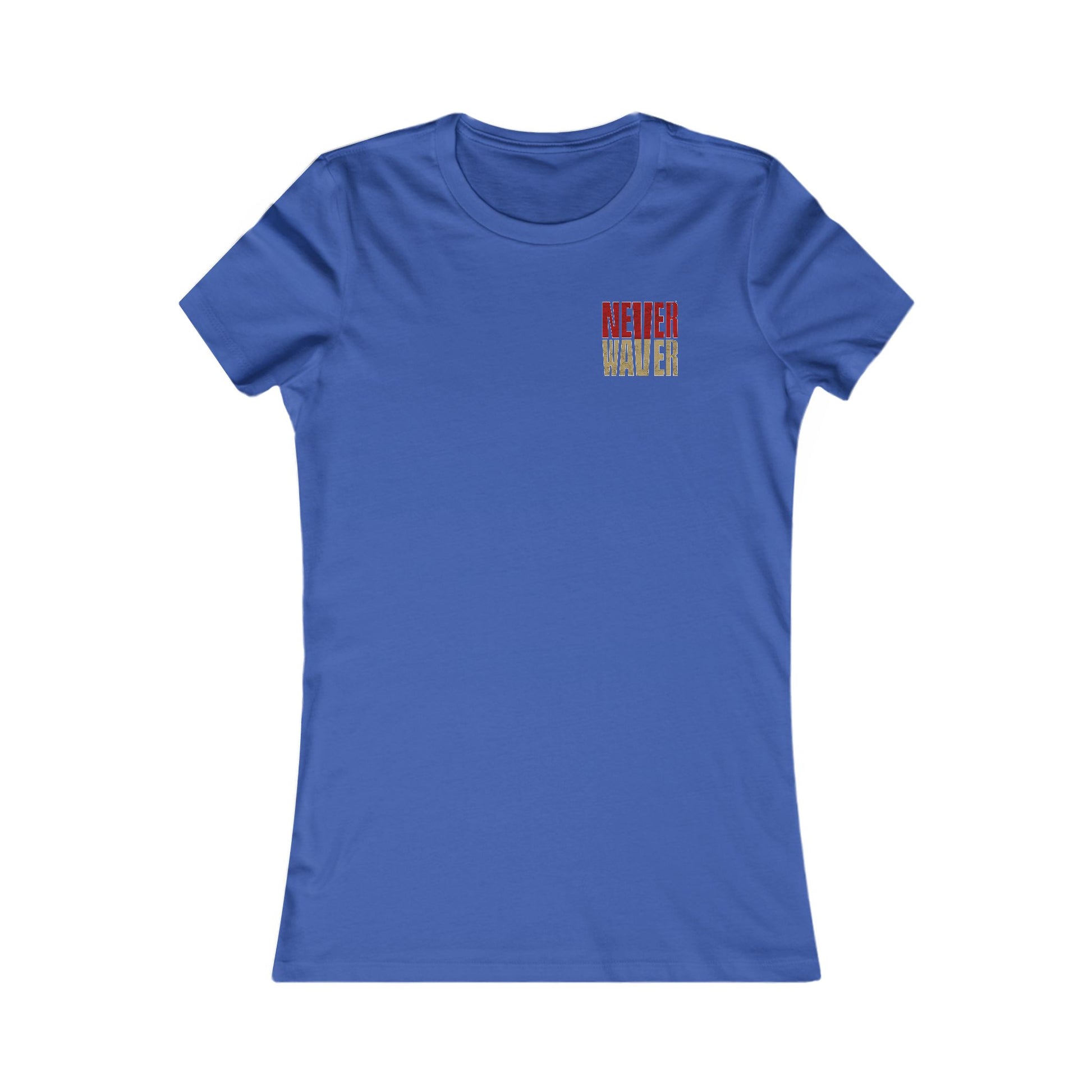 San Francisco Fans Never Waver With Leopard Football Women's Favorite Tee - Never Waver