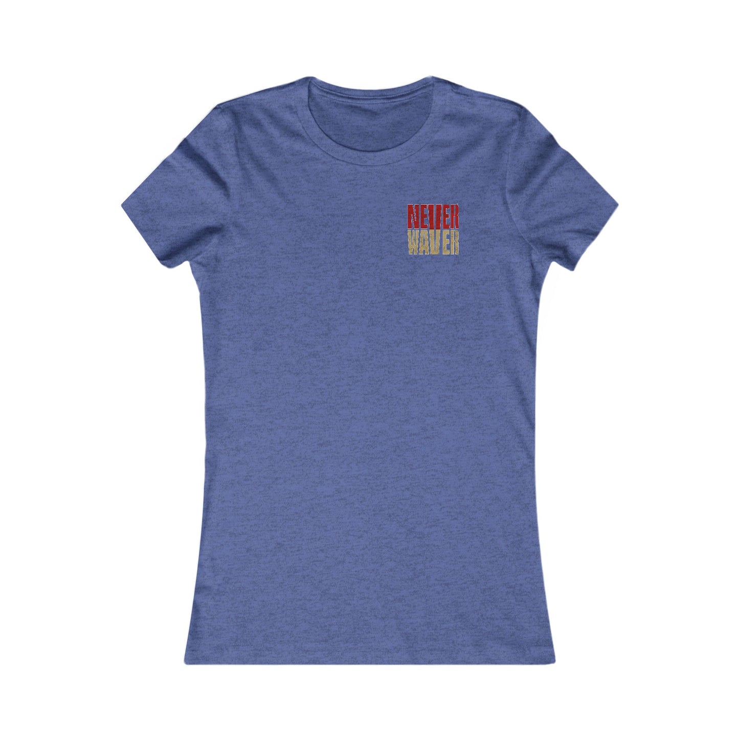 San Francisco Fans Never Waver With Leopard Football Women's Favorite Tee - Never Waver