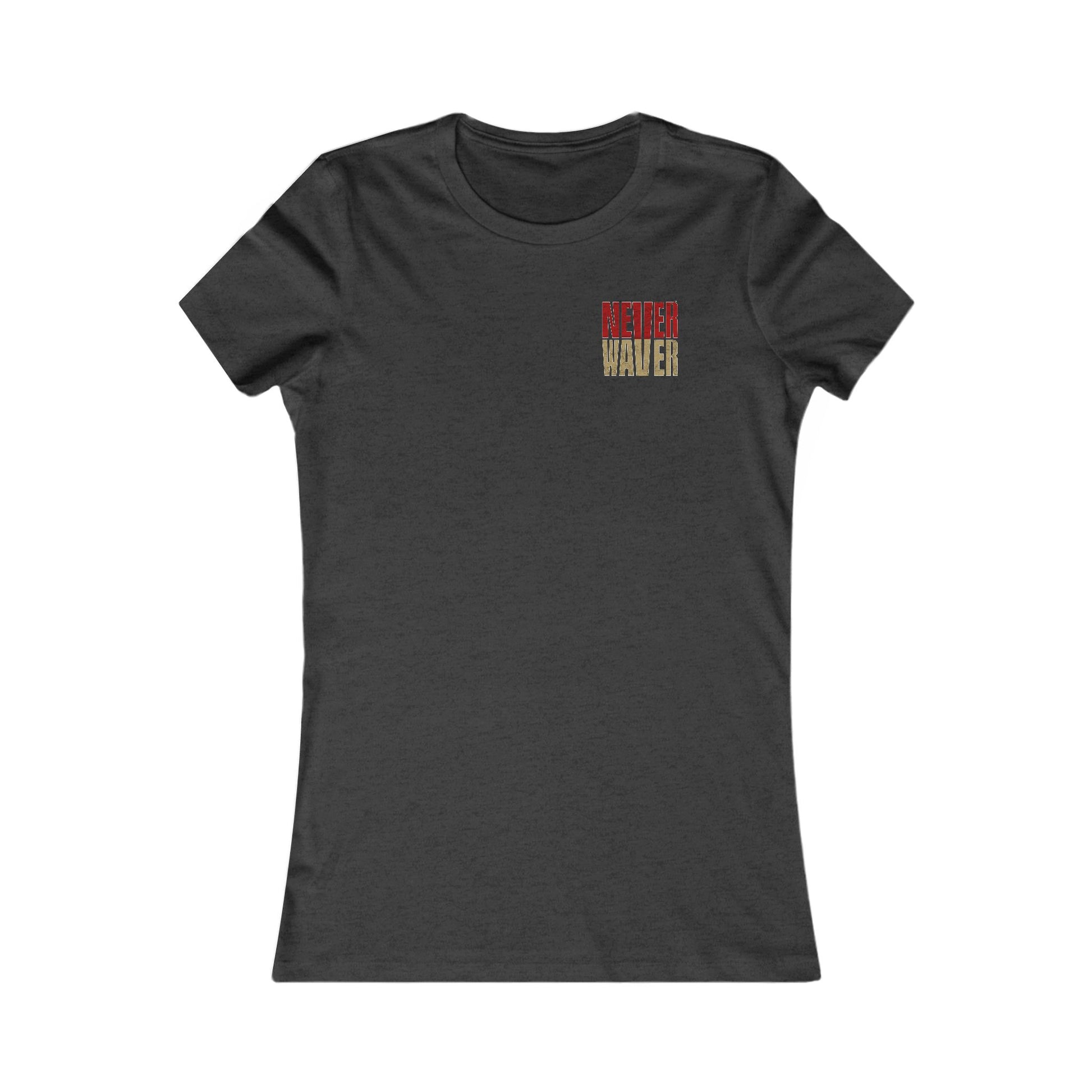 San Francisco Fans Never Waver With Leopard Football Women's Favorite Tee - Never Waver
