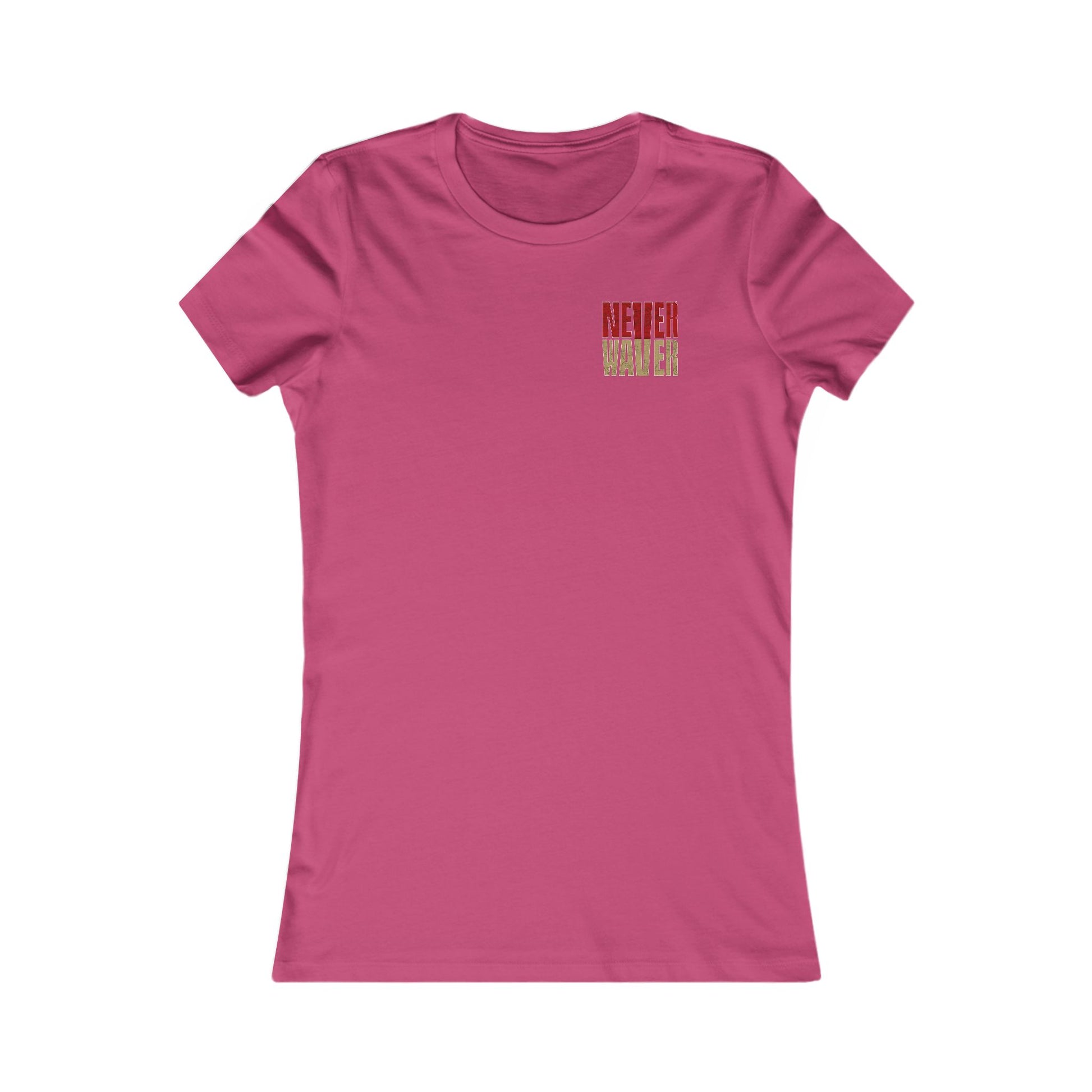 San Francisco Fans Never Waver With Leopard Football Women's Favorite Tee - Never Waver
