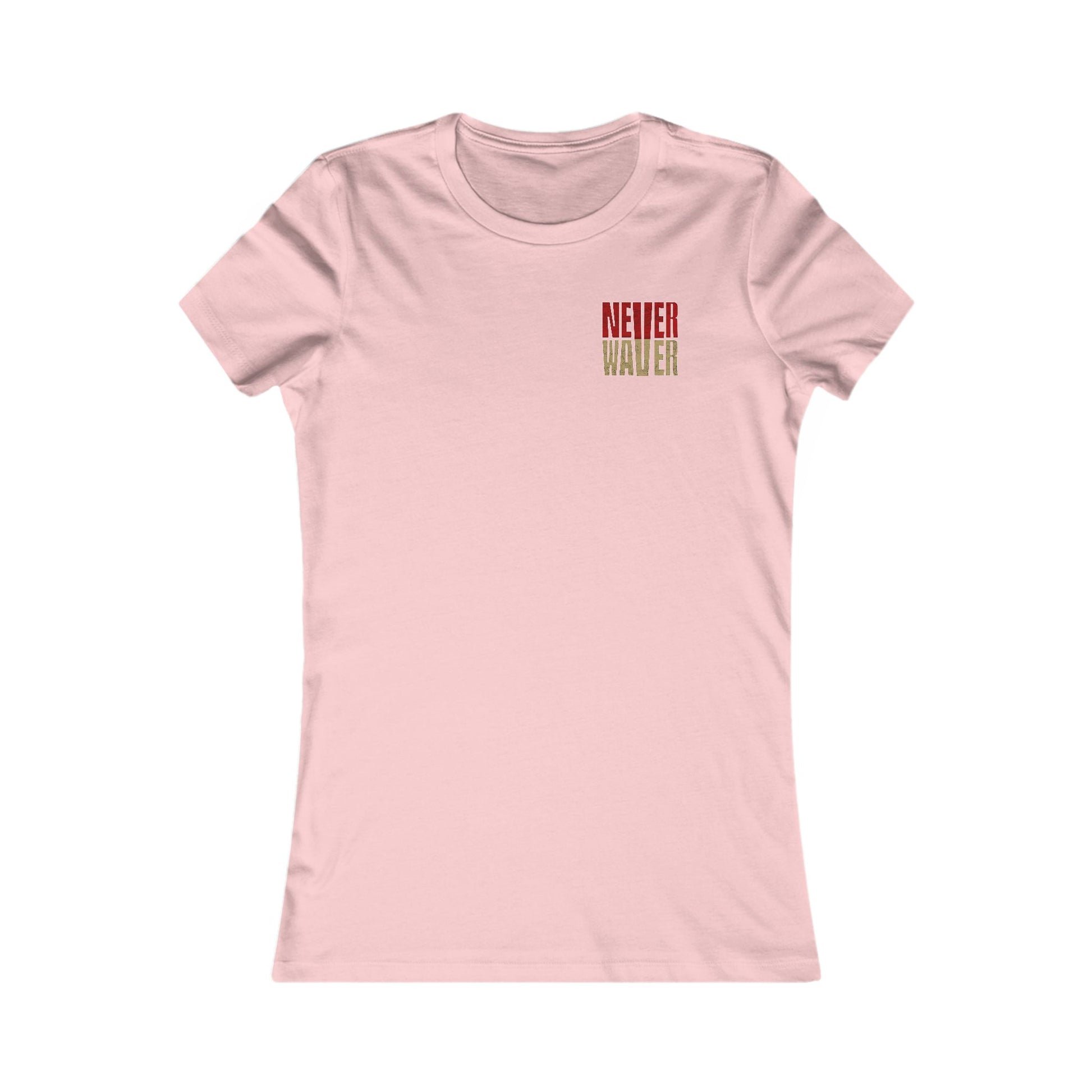 San Francisco Fans Never Waver With Leopard Football Women's Favorite Tee - Never Waver