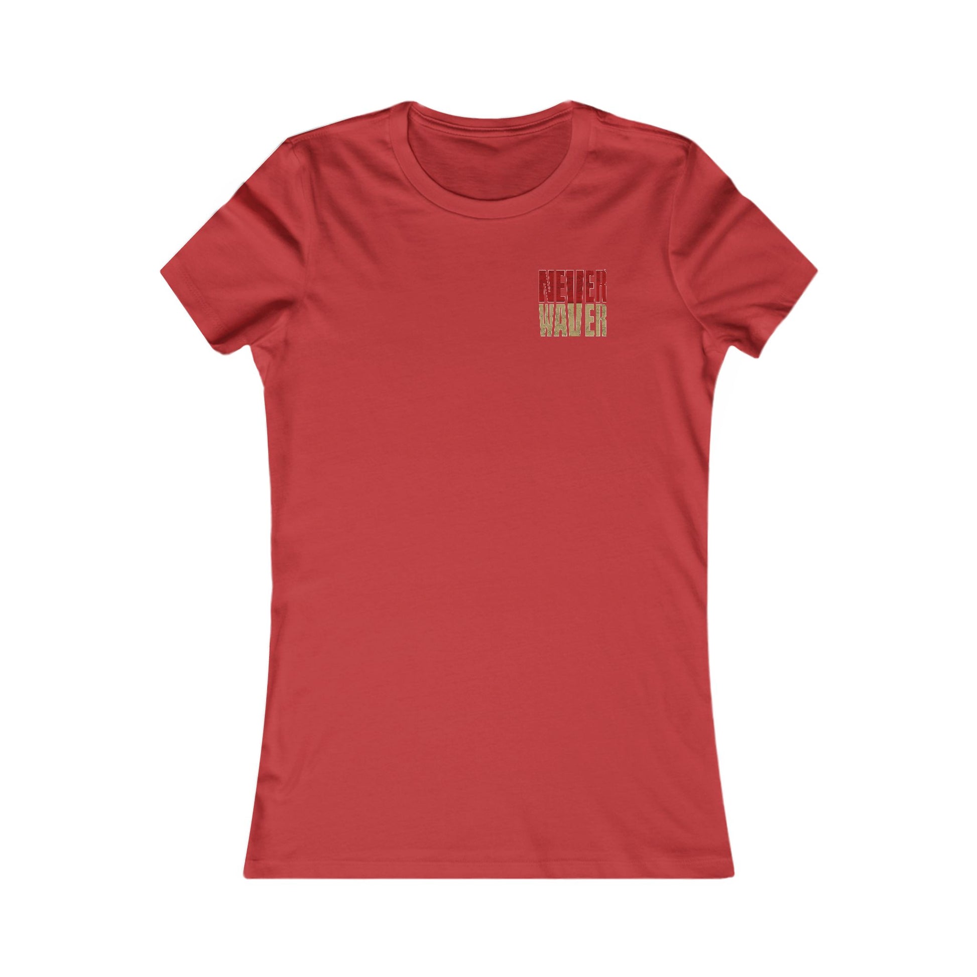 San Francisco Fans Never Waver With Leopard Football Women's Favorite Tee - Never Waver