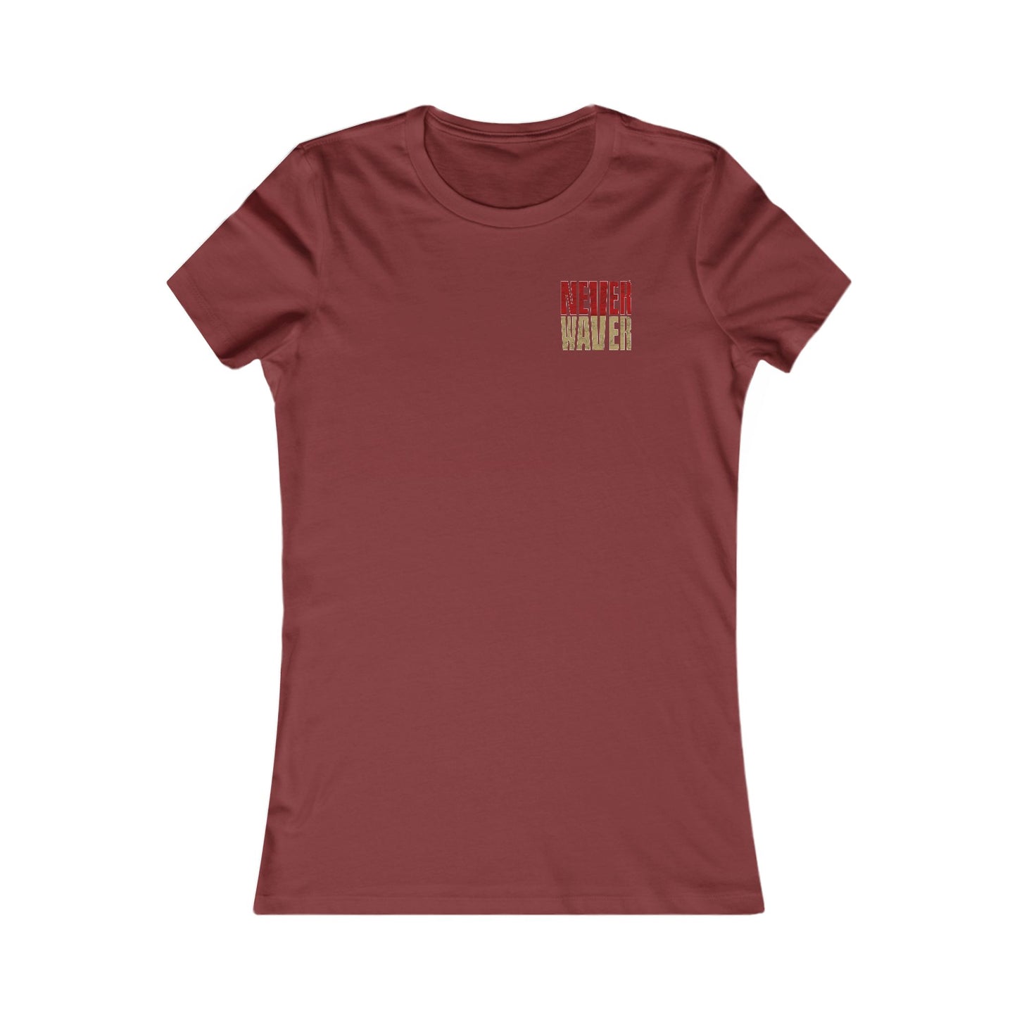 San Francisco Fans Never Waver With Leopard Football Women's Favorite Tee - Never Waver