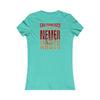 San Francisco Fans Never Waver With Leopard Football Women's Favorite Tee - Never Waver
