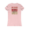 San Francisco Fans Never Waver With Leopard Football Women's Favorite Tee - Never Waver