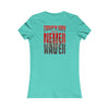Tampa Bay Fans Never Waver With Leopard Football Women's Favorite Tee - Never Waver