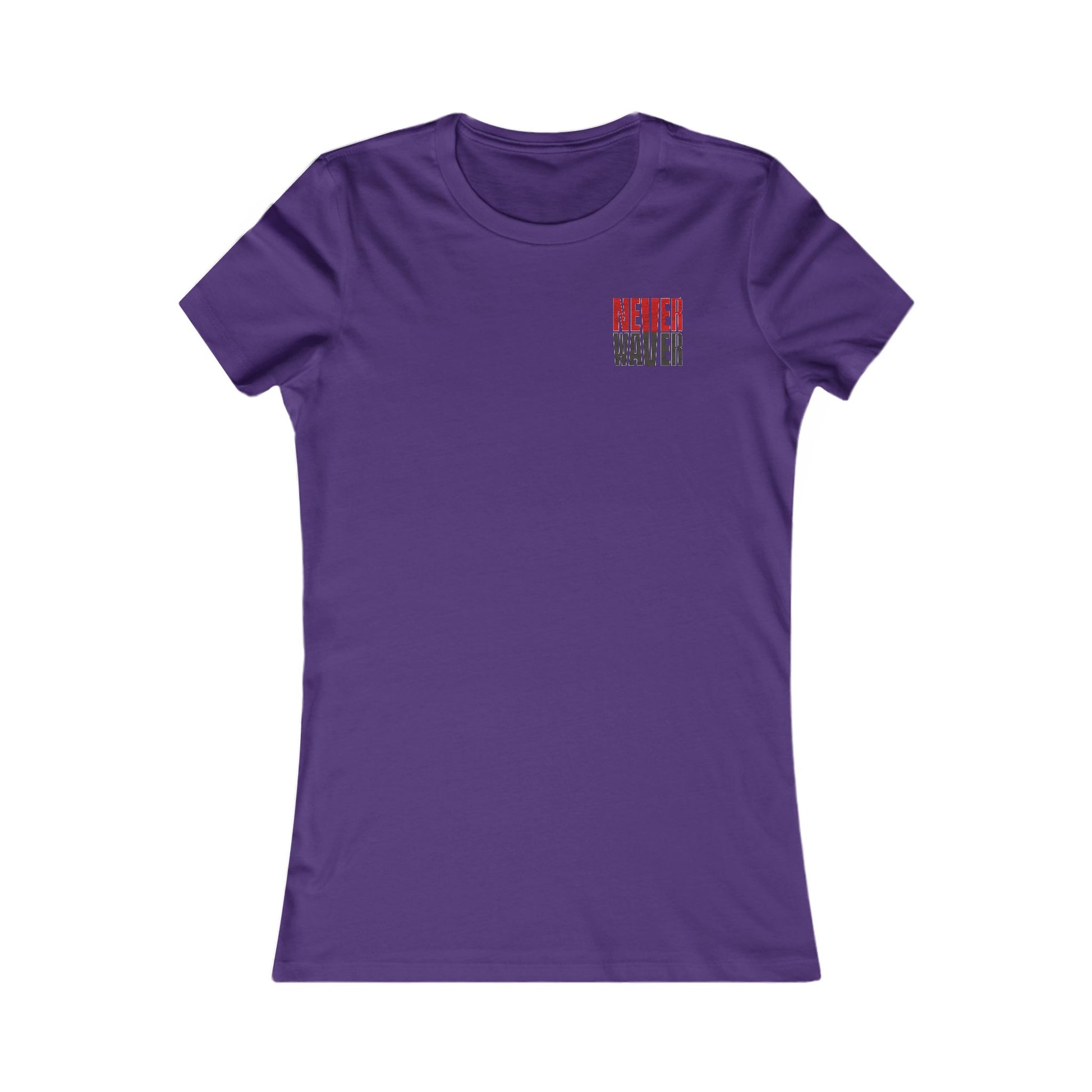Tampa Bay Fans Never Waver With Leopard Football Women's Favorite Tee - Never Waver
