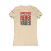 Tampa Bay Fans Never Waver With Leopard Football Women's Favorite Tee - Never Waver