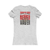Tampa Bay Fans Never Waver With Leopard Football Women's Favorite Tee - Never Waver