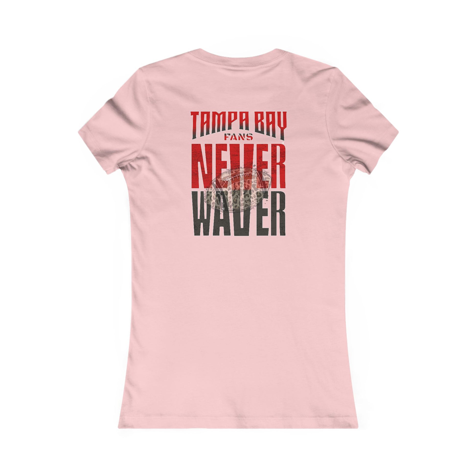 Tampa Bay Fans Never Waver With Leopard Football Women's Favorite Tee - Never Waver