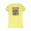 Atlanta Fans Never Waver W-Leopard Football Women's Favorite Tee - Never Waver