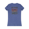 Atlanta Fans Never Waver W-Leopard Football Women's Favorite Tee - Never Waver