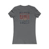 Atlanta Fans Never Waver W-Leopard Football Women's Favorite Tee - Never Waver