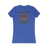 Atlanta Fans Never Waver W-Leopard Football Women's Favorite Tee - Never Waver