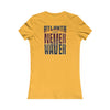 Atlanta Fans Never Waver W-Leopard Football Women's Favorite Tee - Never Waver