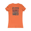 Atlanta Fans Never Waver W-Leopard Football Women's Favorite Tee - Never Waver