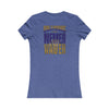 Baltimore Fans Never Waver W-Leopard Football Women's Favorite Tee - Never Waver