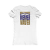 Baltimore Fans Never Waver W-Leopard Football Women's Favorite Tee - Never Waver