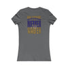 Baltimore Fans Never Waver W-Leopard Football Women's Favorite Tee - Never Waver