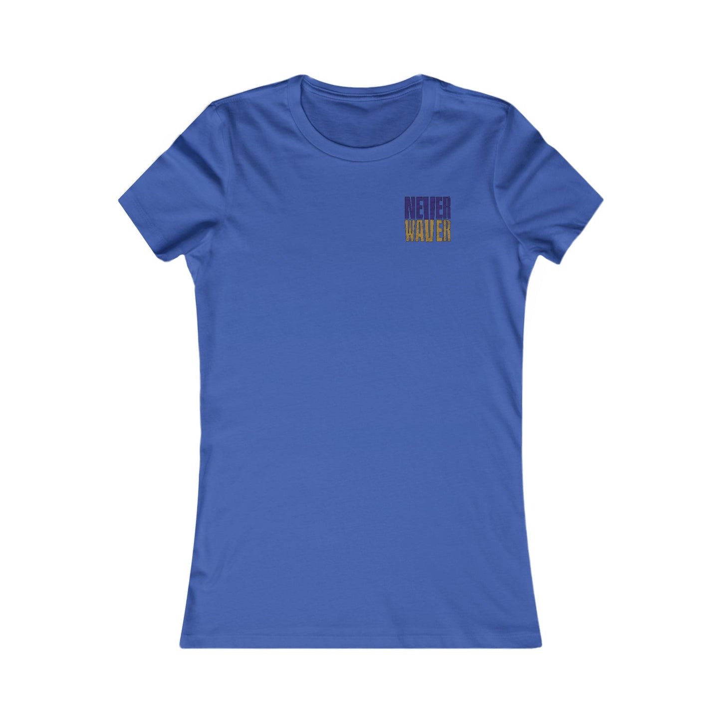 Baltimore Fans Never Waver W-Leopard Football Women's Favorite Tee - Never Waver
