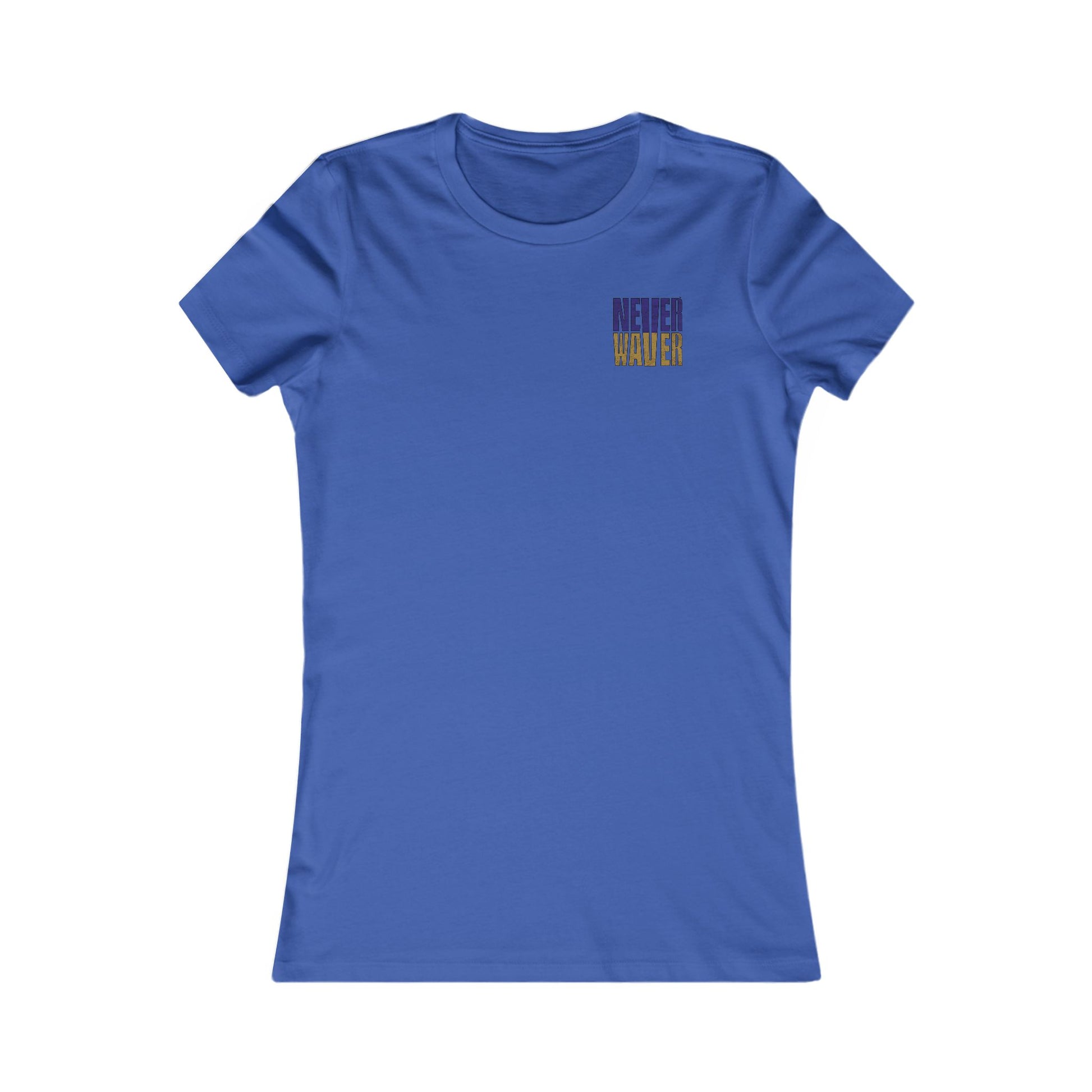 Baltimore Fans Never Waver W-Leopard Football Women's Favorite Tee - Never Waver